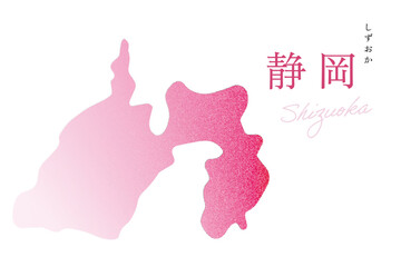 静岡県 地図 Shizuoka map ノイズグラデーション テクスチャ