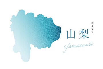 山梨県 地図 Yamanashi map ノイズグラデーション テクスチャ