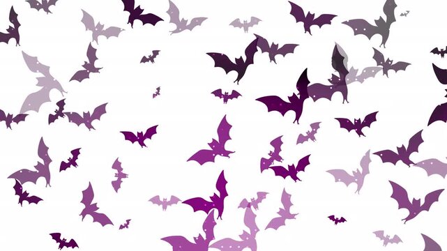 Endless doodle bats drift through halloween air forming a hypnotic pattern made for motion loops, animated wallpapers, spooky design visuals, creative texture decor, and festive backgrounds