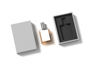 Perfume Box 3D Render Isolated White for Mockup 4