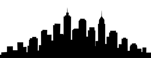 Fototapeta premium Modern City Skyline Silhouette