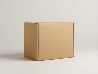 Cardboard Shipping Box Mockup