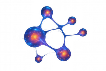 Neural network forming intricate connections, representing artificial intelligence and advanced technology