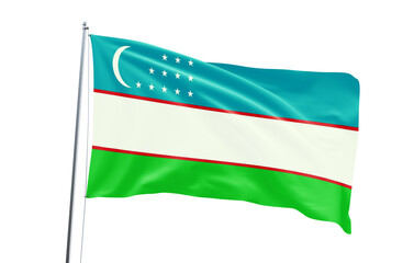 Obraz premium Flag of Uzbekistan