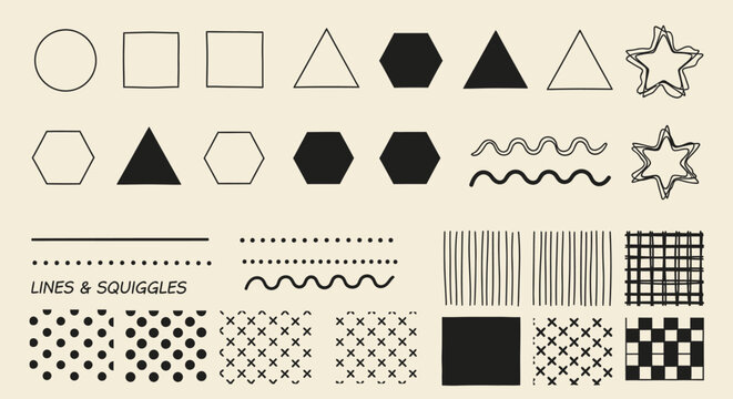 Hand-Drawn Shapes and Patterns