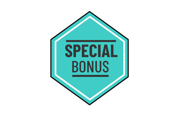 Special bonus badge isolated on transparent background for promotion and advertising use