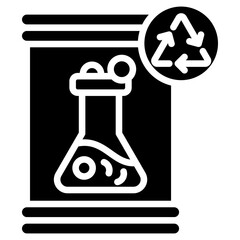 Chemical Waste glyph icon