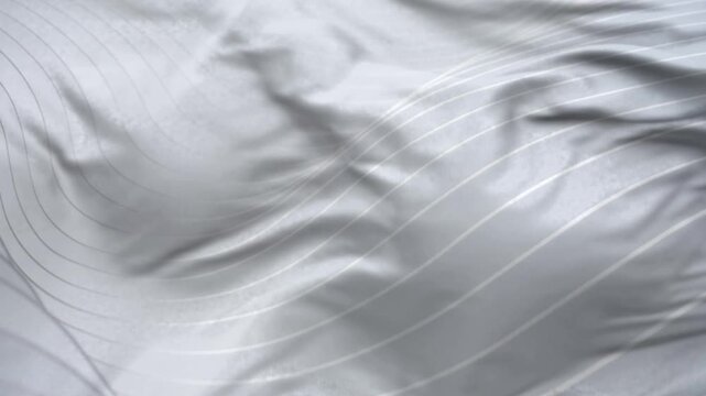 Abstract Silver Fabric Waves Motion Background | Smooth Minimal Loop Video abstract, motion background, fabric waves, silver texture, minimal design, smooth motion, fluid animation, metallic surface