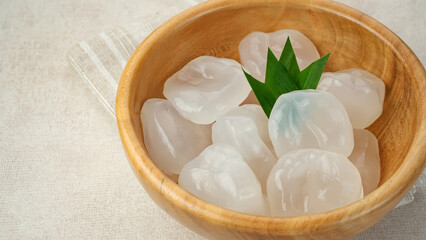 Siwalan or Lontar, Candied Palmyra Fruit in Bowl