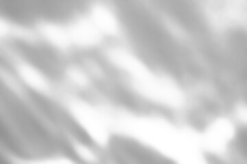 Abstract shadow drop on white wall background overlay mockup effect