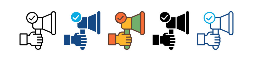Responsible Marketing multiple icon