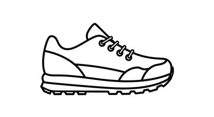 Running Shoe Icon – Sports Footwear Sneaker Symbol