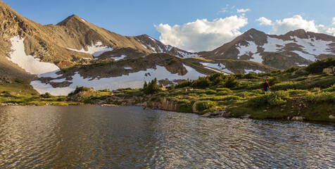Panoramic Alpine Scene at Silver King Lakes