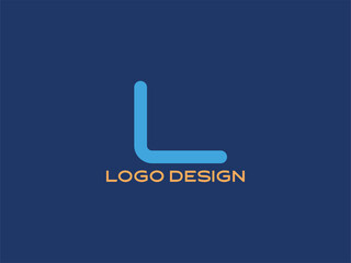Letter L Blue Gradient Logo Design — Minimalist Alphabet Branding Icon for Professional and Creative Use