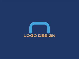 Letter N Modern Blue Logo Design — Minimal Alphabet Monogram for Branding and Business Identity