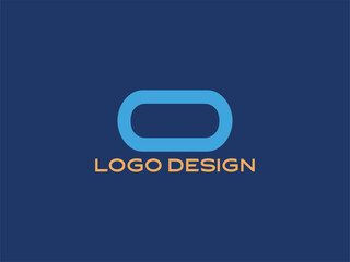 Letter O Blue Modern Logo Design — Circular Alphabet Branding Symbol for Corporate and Creative Use