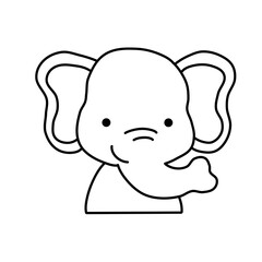 baby elephant vector illustration