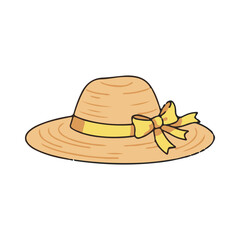 beach hat illustration design