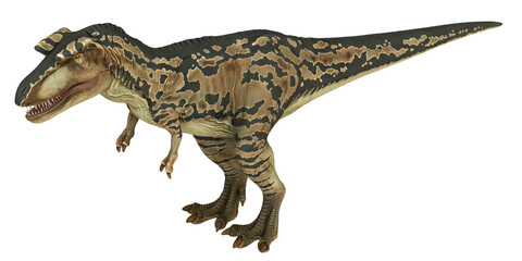 Realistic dinosaur illustration with detailed texture