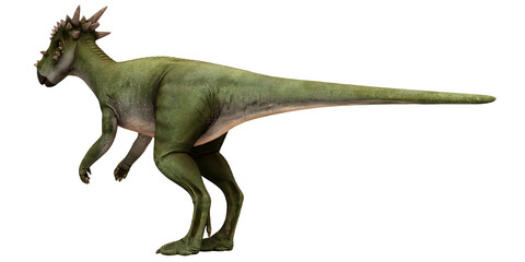 Obraz premium Dinosaur silhouette against a white background.