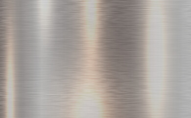 Vector grey metallic tones background. Abstract gradient bright and shiny light reflection brushed steel metal texture. Illustration for background, backdrop, web, wallpaper, print and design artwork.