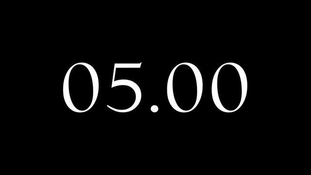 Decimal Counter Animation &ndash; 0.0 to 30.0 Seconds Numeric Motion
