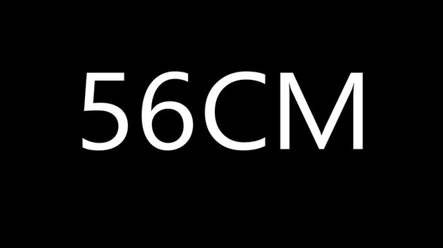 Height Counter Animation &ndash; 00 to 170 CM Numeric Scale Display