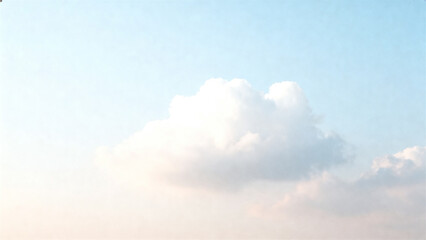 White cloud in blue sky