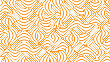 modern abstract orange circle line pattern background with seamless design for banner and card