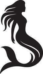 mermaid logo vector template