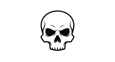 Spooky skull design for Halloween, Dia de los Muertos, or edgy graphic projects