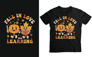 Vintage Back to School T-Shirt SVG/PNG - Funny Autumn Learning Quote for Teachers
