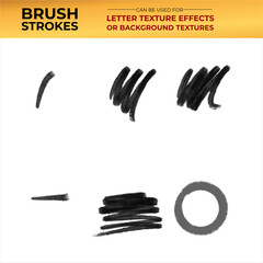 Brush strokes transparent background to be used as textured effect