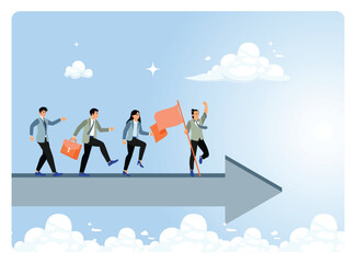 A successful manager motivates and leads a team to achieve goals.