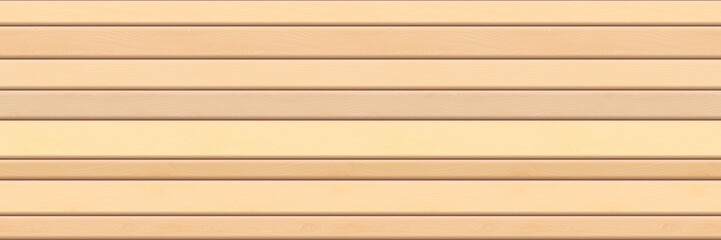 Wood plank wall, horizontal slats, wood texture seamless pattern, vector design