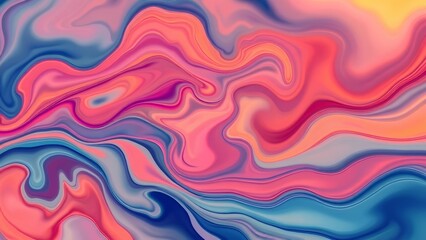 Fototapeta premium Abstract Ink Flow with Vibrant Liquid Texture