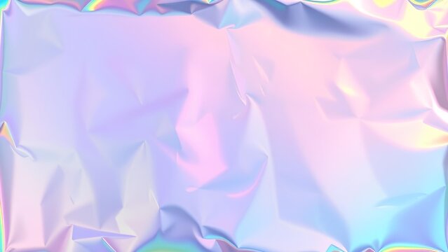 Abstract Holographic Foil Texture with Rainbow Shine