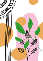 vector illustration of a floral background