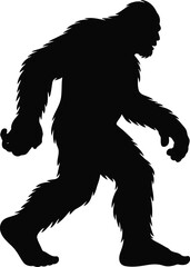 Fototapeta premium big foot silhouette vector illustration 