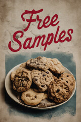 Free samples Cookie poster 