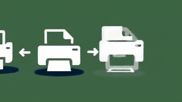 Document Printing Print Icon Animation | Simple Explanation