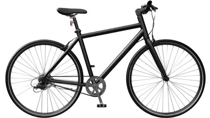 Modern City Bicycle Isolated on White On White