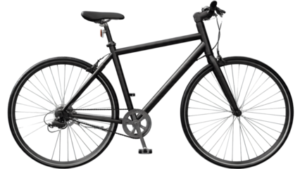 Modern City Bicycle Isolated on White On White