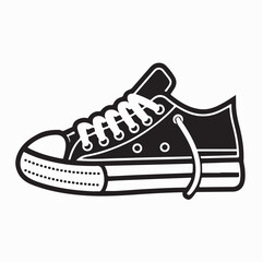 Mens Sneaker Logo Vector Modern Fashion Footwear Design