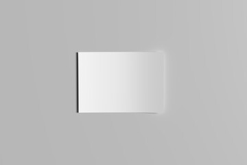 Realistic blank flyer illustration for mockup