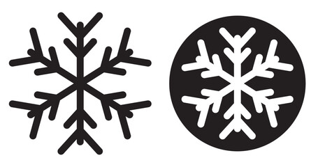 Snowflake icon set snowflake, swirl, pattern, glow. Vector illustration. snowflake glyph flat vector icon