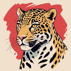 realistic leopard vector illustration