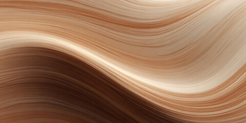 Smooth Flowing Abstract Lines in Warm Beige and Soft Brown Tones