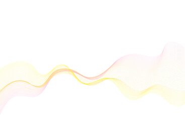 曲線グラデーション抽象的背景　イエロー・ピンク　Curved gradient abstract background in yellow and pink