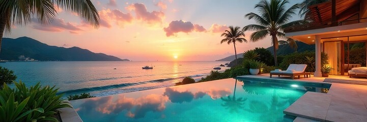 Luxurious Oceanfront Villa with Private Pool Relaxing Tropical Getaway